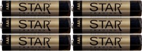 Batterij 6 Stuks AAA 1,5V Power Alkaline Goud Van Star Trading - 