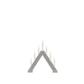 Candelabra 7 Lights Grijs Van Konstsmide - De klassieke piramidevorm wordt gecombineerd met een minimalistisch design, waardoor het een perfect interieurdetail is in zowel traditionele als moderne woningen.