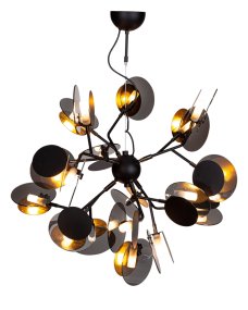 Turno Ø80 Zwart hanglamp Van By Rydéns - Dan heeft de Turno plafondlamp geen achterkant, u kunt zelf kiezen of u de lichtbronnen, die in een buis van matglas zijn ondergebracht, centraal wilt hebben of dat u ze liever verborgen en aan de achterkant wilt hebben.