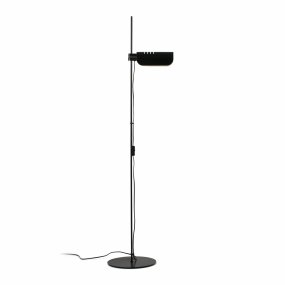 Martinica Zwart vloerlamp Van Faro Barcelona - Martinica is een staande lamp die is ge&iuml;nspireerd op klassiek retrodesign, maar dan met een gemoderniseerde en speelse vorm.