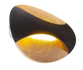 Alexandra 21cm Goud wandlamp Van Globo Lighting - Den medf&ouml;ljande 6W LED-lampan ger en behaglig belysning med 230 lumen och en varm ljusf&auml;rg p&aring; 3000K.