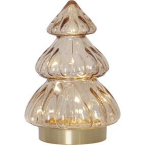 Abete Beige Van Star Trading - De decoratie heeft een ingebouwde timer die de verlichting 6 uur aan en 18 uur uit laat gaan, met een herhalende timer.