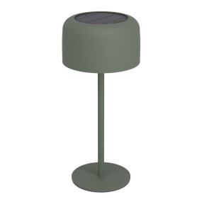 Roccanova 30cm Groente solarlamp Van Eglo - De lamp laadt u eenvoudig op via het zonnepaneel of de meegeleverde USB-kabel en beschikt over een touchdimmer met drie helderheidsniveaus, waarmee u de verlichting naar wens kunt aanpassen.