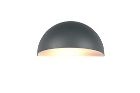 Maas 27cm Antraciet buitenlamp Van Trio Lighting - Maas is een stijlvolle wandlamp met een zacht afgeronde vorm in een moderne antracietkleurige tint.