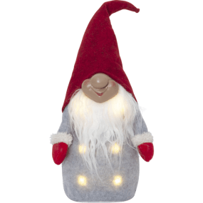 Joylight Kerstman ROOD Van Star Trading - Gezellige Kerstman met een rode muts en rode wanten.
