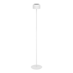 Roccanova 120cm Wit solarlamp Van Eglo - De lamp laadt u eenvoudig op via het zonnepaneel of de meegeleverde USB-kabel en beschikt over een touchdimmer met drie helderheidsniveaus, waarmee u de verlichting naar wens kunt aanpassen.