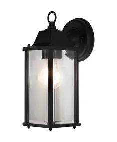 Lantern Square M Zwart buitenlamp Van Ledvance - Lantern Square is een stijlvolle wandlamp met een klassiek lantaarnontwerp die een tijdloze en elegante uitstraling geeft aan gevels, ingangen en patio's.