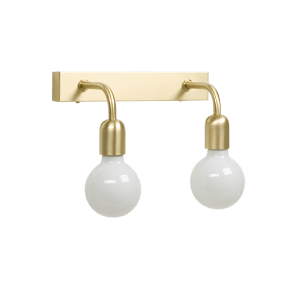 Regal 37cm Geborsteld messing badkamerlamp Van Belid - De lamp is geschikt voor verlichting in de gang, slaapkamer of boven de spiegel in de badkamer.