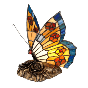 Butterfly 23cm Veelkleurig Van Elstead Lighting - Deze charmante, handgemaakte dierenmotieven zijn perfect om een hal of slaapkamer mee op te vrolijken en vormen bovendien een uniek gespreksonderwerp.