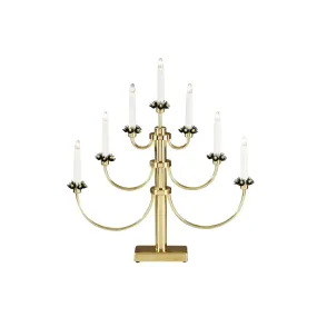 Candelabra 7 Lights Messing Van Konstsmide - Het klassieke design met de zeven lampen en decoratieve details zorgt voor een tijdloos en luxe gevoel.