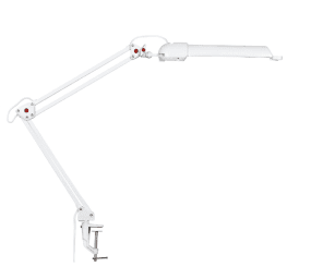 Campus Wit klemlamp Van Airam - De armatuur kan eenvoudig aan het tafelblad of aanrecht worden bevestigd met behulp van de meegeleverde flexibele tafelbevestiging.