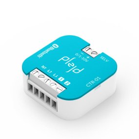 Controller Bluetooth CTR-01 Van Plejd - Bij de installatie wordt de Plejd-app gebruikt, die via Bluetooth&reg; rechtstreeks verbinding maakt met de dimmer en eenvoudig alle instellingsopties biedt, inclusief de selectie van belasting 0-10 V zonder relaisschakeling, 1-10 V met relaisschakeling of relaisfunctie, evenals andere instellingen zoals minimale spanning, startniveau en dimsnelheid.