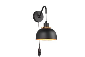 Punch 30cm Zwart wandlamp Van Trio Lighting - 