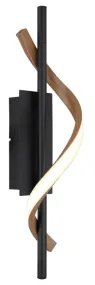 Watkins 47cm Zwart wandlamp Van Globo Lighting - Watkins v&auml;gglampa &auml;r en stilren och modern belysningsl&ouml;sning som skapar en elegant atmosf&auml;r i ditt hem.