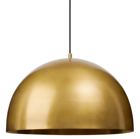 Grand Ø40 Ruw messing hanglamp Van H. Skjalm P - Het gouden oppervlak van de lamp voegt een elegante en opvallende toets toe aan uw huis en past perfect boven de eettafel.