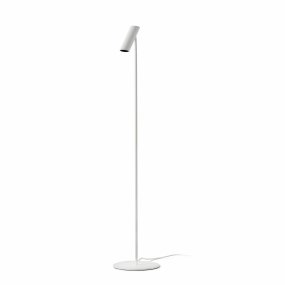 Leo Wit vloerlamp Van Faro Barcelona - Leo is een witte staande lamp met ge&iuml;ntegreerde led die veelzijdigheid combineert met modern design.