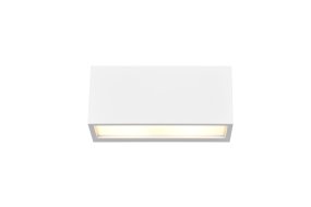 Mayenne 25cm Wit buitenlamp Van Trio Lighting - Mayenne is een stijlvolle gevellamp in wit gelakt, gegoten aluminium met een minimalistische uitstraling.