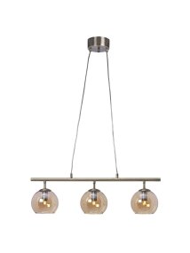 Capella 70cm Antiek messing hanglamp Van Cottex - De lamp heeft verstelbare snoeren waarmee u de hoogte naar wens kunt aanpassen.