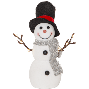 Joylight Sneeuwpop Wit Van Star Trading - Versier met Kerstmis en Advent.
