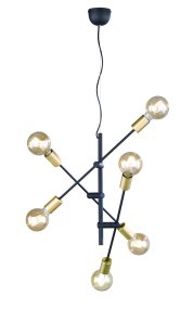 Cross 55cm Zwart hanglamp Van Trio Lighting - 