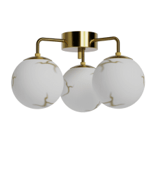 Bellagio Ø50 Messing plafondlamp Van By Rydéns - Bellagio is een makkelijk te plaatsen lamp die zowel in de hal als in de slaapkamer prachtig tot zijn recht komt.