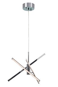 Strazza Ø62 Chroom hanglamp Van Cottex - De ge&iuml;ntegreerde LED-verlichting is omgeven door siliconen, wat een sprankelend effect cre&euml;ert en de sfeer in de kamer verbetert.