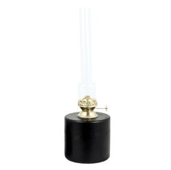 Kerosene Lamp Straight Big Zwart Van Strömshaga - Gebruik voor deze olielamp de lampenolie van Str&ouml;mshaga (artikelnummer 100001), apart verkrijgbaar.