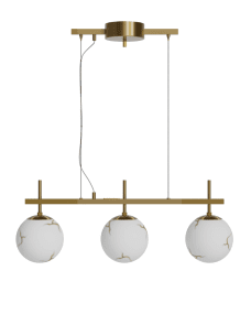 Bellagio 82cm Messing hanglamp Van By Rydéns - Met zijn gemarmerde glas en elegante messing details geeft hij een exclusieve en tijdloze uitstraling aan uw huis.