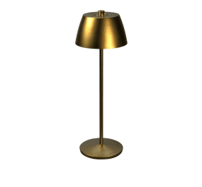 Èze 32cm Mat goud Draagbare Van Konstsmide - De lamp is voorzien van een touchdimmer, waarmee u de helderheid en kleurtemperatuur kunt aanpassen van warmgeel licht tot warmwit licht.