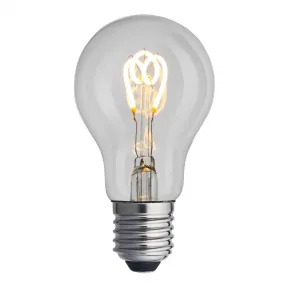 E27 normal 3W 2200K Dimbaar Transparant Van Unison - De UNI-FLEX normale heldere E27 dimbare lichtbron met een lichtopbrengst van 3W en een warm licht van 2200K zorgt voor een elegante en comfortabele verlichting.