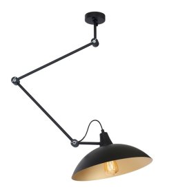 Melos Ø37 Zwart/goud hanglamp Van Artera - De lamp hangt aan het plafond met drie scharnieren, die u precies in de gewenste hoek kunt zetten.