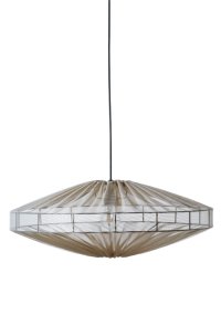 Alba Lampenkap Excl. Ophanging Ø78 Bruin hanglamp Van Alde & Lind - Met de semi-transparante stof in grijsbruin geeft de Alba lampenkap een verfijnde en elegante uitstraling.