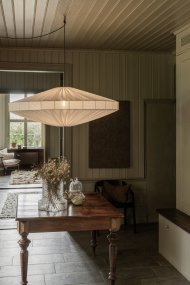 Alba Lampenkap Excl. Ophanging Ø115 Wit Van Alde & Lind - Met de linnen stof in gebroken wit geeft de Alba lampenkap een verfijnde en elegante uitstraling.