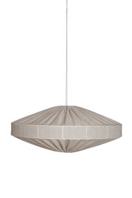 Alba Lampenkap Excl. Ophanging Ø58 Natuur hanglamp Van Alde & Lind - Met de dunne linnen stof in een beige/natuurkleur geeft de Alba lampenkap een verfijnde en elegante uitstraling.