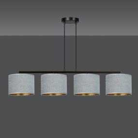 Hilde 100cm Grijs hanglamp Van Emibig Lighting - Dankzij de eenvoudige constructie en het elegante kleurenschema is Hilde een veelzijdige keuze die past in veel verschillende kamers en stijlen.