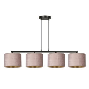 Hilde 100cm Roze hanglamp Van Emibig Lighting - Dankzij de eenvoudige constructie en het elegante kleurenschema is Hilde een veelzijdige keuze die past in veel verschillende kamers en stijlen.