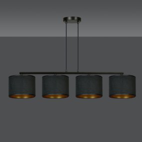 Hilde 100cm Zwart Van Emibig Lighting - Dankzij de eenvoudige constructie en het elegante kleurenschema is Hilde een veelzijdige keuze die past in veel verschillende kamers en stijlen.