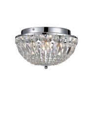 Estelle Ø30 Chroom badkamerlamp Van Markslöjd - De Estelle kristallen plafondlamp is een elegante plafondlamp die uw badkamer omtovert tot een luxueuze oase.