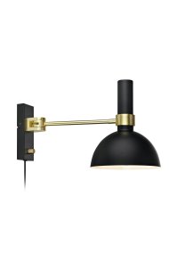 Larry 40cm Zwart wandlamp Van Markslöjd - De Larry wandlamp in het zwart is de perfecte oplossing voor verlichting bij het bed of de bank.