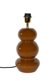 Becca 36cm Bruin lampenvoet Van Alde & Lind - Becca is een decoratieve metalen lampvoet met een warme bruine kleur en een glanzende, emaille-achtige afwerking.