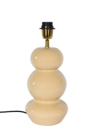 Becca 36cm Beige lampenvoet Van Alde & Lind - Becca is een decoratieve metalen lampvoet met een zachte beige kleur en een glanzende, emaille-achtige afwerking.