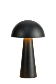 Fungi 26cm Zwart Draagbare Van Markslöjd - Fungi is een stijlvolle en draagbare tafellamp in matzwart metaal, ontworpen voor zowel binnen- als buitengebruik.