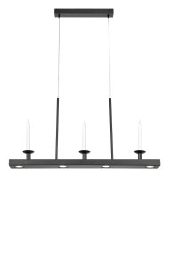 Dining 82cm Zwart Van Markslöjd - De lamp is in drie stappen dimbaar met een gewone wandschakelaar, zodat u de helderheid eenvoudig naar wens kunt aanpassen, van vol licht tot een zachtere verlichting voor gezellige diners.