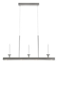 Dining 82cm Geborsteld staal Van Markslöjd - De lamp is in drie stappen dimbaar met een gewone wandschakelaar, zodat u de helderheid eenvoudig naar wens kunt aanpassen, van vol licht tot een zachtere verlichting voor gezellige diners.