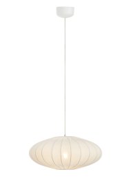 Solia Ø50 Wit hanglamp Van Markslöjd - Solia is een elegante hanglamp met een zachte, ovale vorm en een luchtige Scandinavische uitstraling.