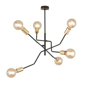 Bolt Ø66 Zwart Van Emibig Lighting - De Bolt plafondlamp past perfect in de elegante trend en maakt indruk met zijn unieke vorm en opvallende design.