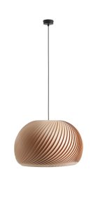 Dark Ø53 Natuur hanglamp Van Artera - De donkere houtafwerking geeft een warme en aardse uitstraling, waardoor het een uitstekende keuze is voor moderne en Scandinavische interieurstijlen.