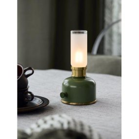 Frida 22cm Groente Draagbare Van PR Home - De lamp cre&euml;ert een warme en sfeervolle ambiance met een kleurtemperatuur van ongeveer 2200 Kelvin en een lichtopbrengst van 20-40 lumen, afhankelijk van de dimstand.