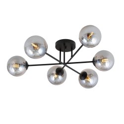 Roma Ø75 Rookkleurig plafondlamp Van Emibig Lighting - De Roma plafondlamp is een uitstekende oplossing voor alle stijlen die extra verlichting nodig hebben.