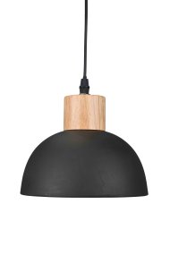Paraply Ø18 Zwart raamlamp Van Pixie Design - De Umbrella raamlamp is een stijlvolle zwarte raamlamp met houten details.